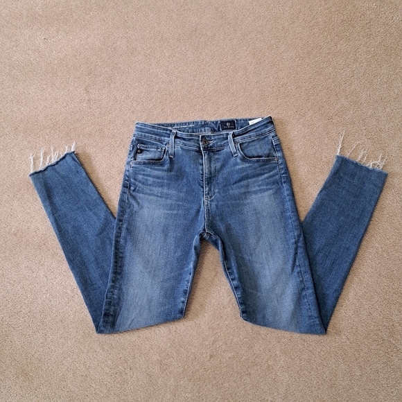 Adriano Goldschmied Jeans Womens 28 Blue Denim The Farrah Skinny Ankle High Rise - Picture 13 of 13